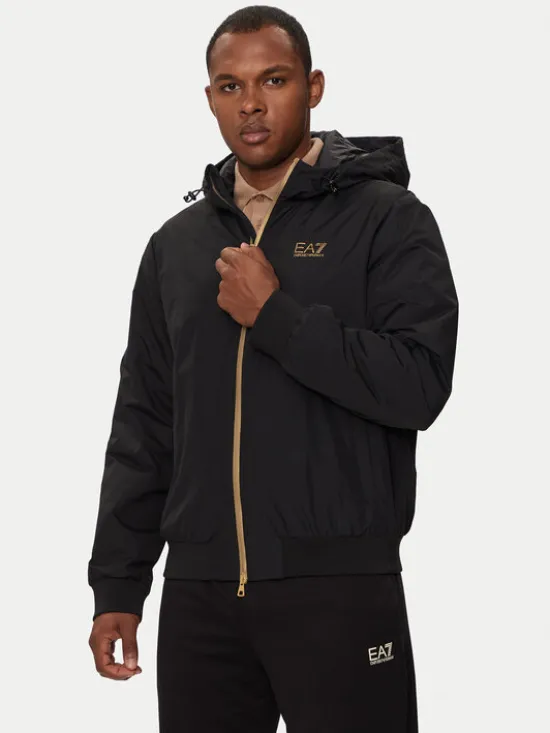 EA7 Emporio Armani Kurtka przejściowa 8NPB21 PNFZZ 0208 Czarny Regular Fit