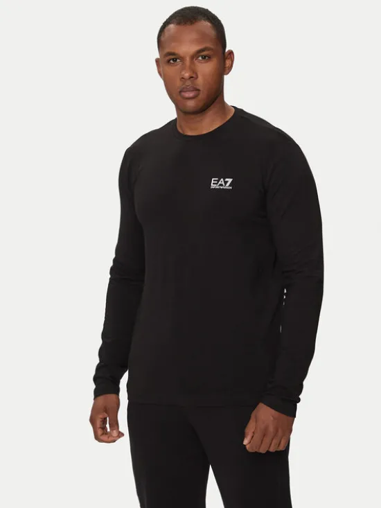 EA7 Emporio Armani Longsleeve 8NPT28 PJVQZ 1200 Czarny Regular Fit