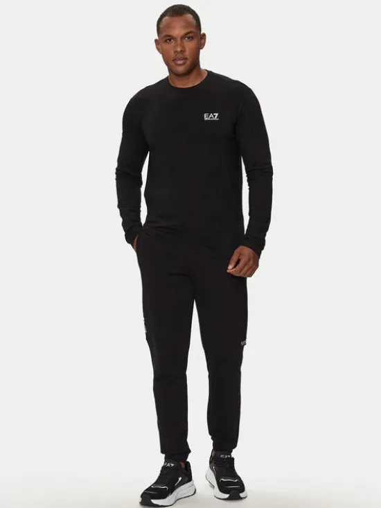 EA7 Emporio Armani Longsleeve 8NPT28 PJVQZ 1200 Czarny Regular Fit