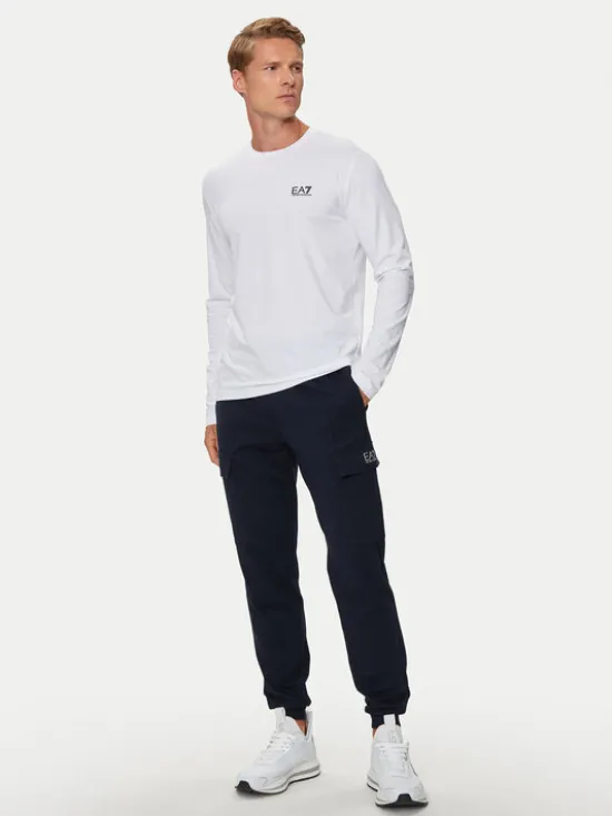 EA7 Emporio Armani Longsleeve 8NPT28 PJVQZ 1100 Biały Regular Fit