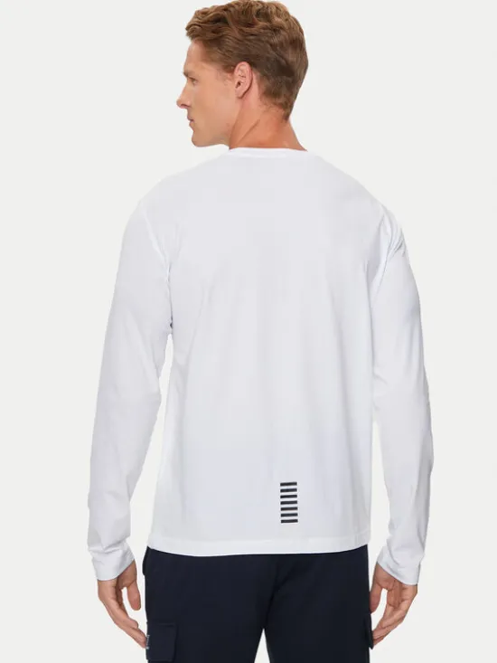 EA7 Emporio Armani Longsleeve 8NPT28 PJVQZ 1100 Biały Regular Fit