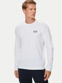 EA7 Emporio Armani Longsleeve 8NPT28 PJVQZ 1100 Biały Regular Fit