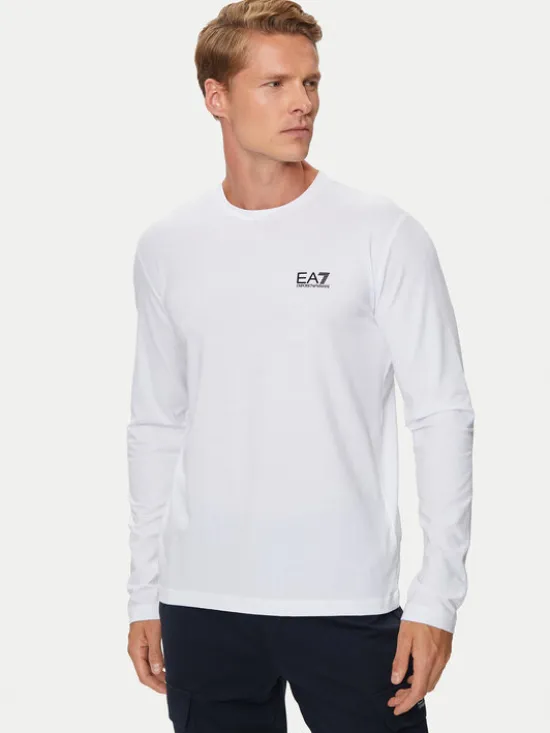 EA7 Emporio Armani Longsleeve 8NPT28 PJVQZ 1100 Biały Regular Fit