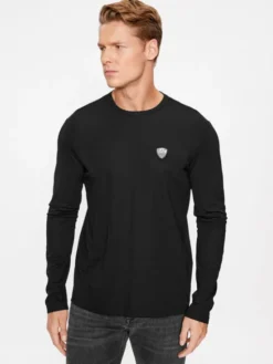 EA7 Emporio Armani Longsleeve 8NPT17 PJRGZ 1200 Czarny Regular Fit