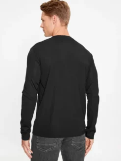 EA7 Emporio Armani Longsleeve 8NPT17 PJRGZ 1200 Czarny Regular Fit