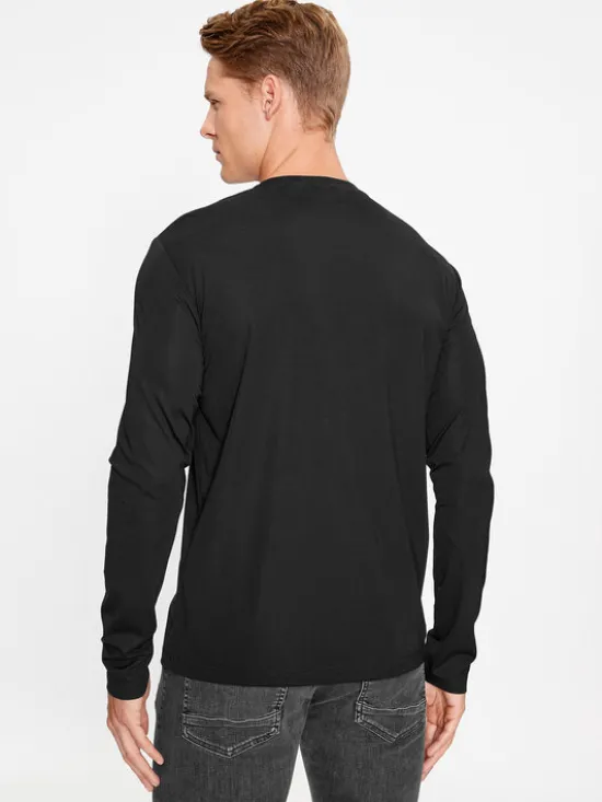 EA7 Emporio Armani Longsleeve 8NPT17 PJRGZ 1200 Czarny Regular Fit