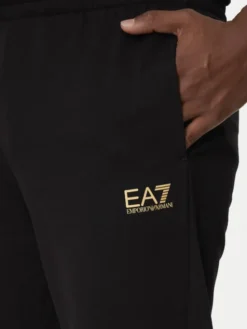 EA7 Emporio Armani Spodnie dresowe 8NPP66 PJVRZ 0208 Czarny Regular Fit