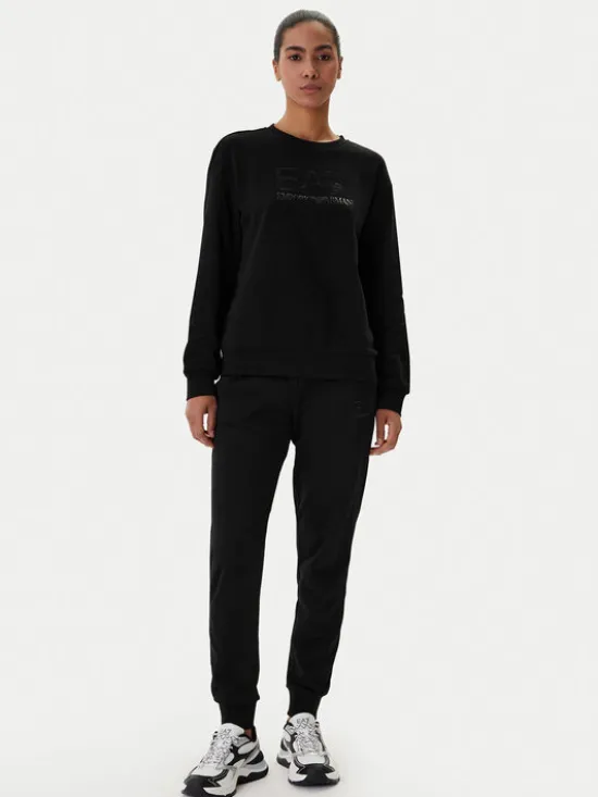 EA7 Emporio Armani Spodnie dresowe 7W000538 AF15831 Czarny Regular Fit