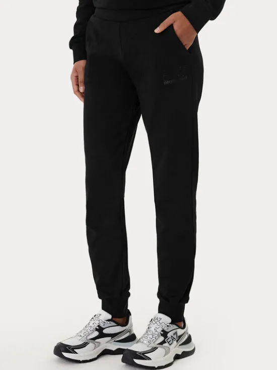 EA7 Emporio Armani Spodnie dresowe 7W000538 AF15831 Czarny Regular Fit