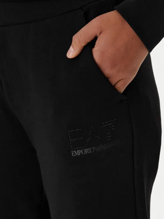 EA7 Emporio Armani Spodnie dresowe 7W000538 AF15831 Czarny Regular Fit