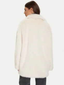 Eleh Futro Bianco Panna EFW250385 Écru Regular Fit