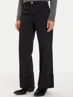 Eleh Jeansy EL072 Czarny Regular Fit