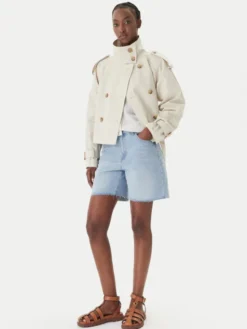 Eleh Szorty jeansowe EL123 Niebieski Regular Fit