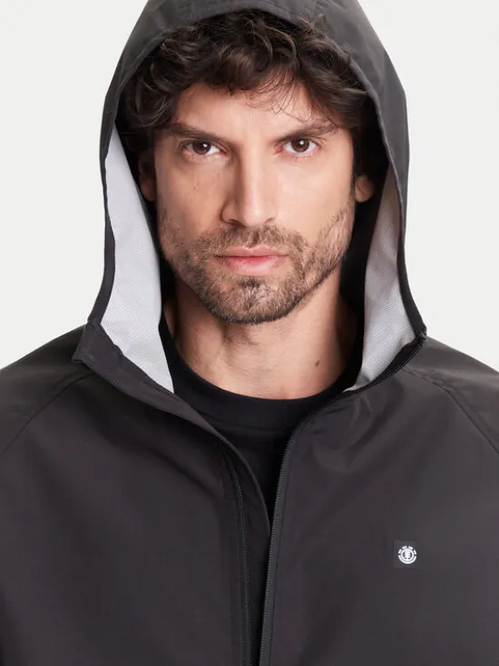 Element Kurtka przeciwdeszczowa Alder 2.0 Travel ELYJK00250 Czarny Relaxed Fit