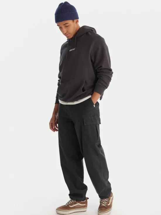 Element Spodnie cargo Relax Cargo ELYNP00203 Czarny Relaxed Fit