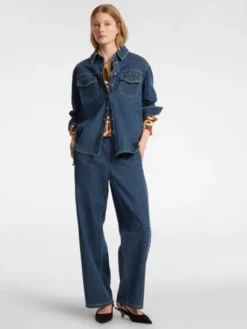 Elena Mirò Jeansy P481P000304N034 Niebieski Regular Fit