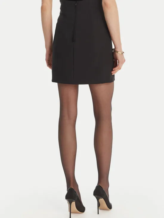Elisabetta Franchi Spódnica mini GO-167-61E2-V320 Czarny Regular Fit