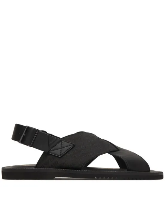 Emporio Armani Sandały EM004323 AF25617 MC012 Czarny