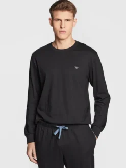 Emporio Armani Underwear Piżama 111928 2F561 00020 Czarny Regular Fit