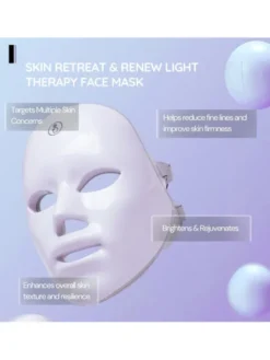 Erthskin London Maska do twarzy z terapią światłem regenerująca i odnawiająca skórę Maska LED