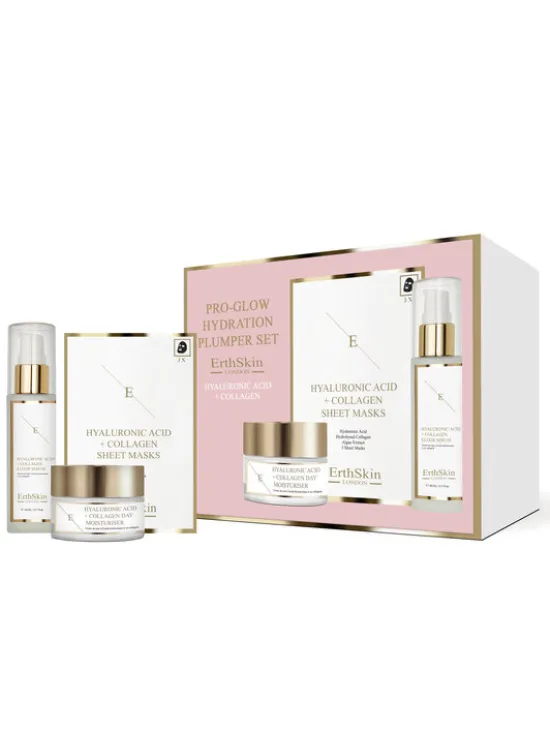 Erthskin London ZESTAW PRO GLOW HYDRATION PLUMPER Krem na dzień