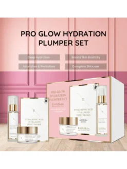 Erthskin London ZESTAW PRO GLOW HYDRATION PLUMPER Krem na dzień