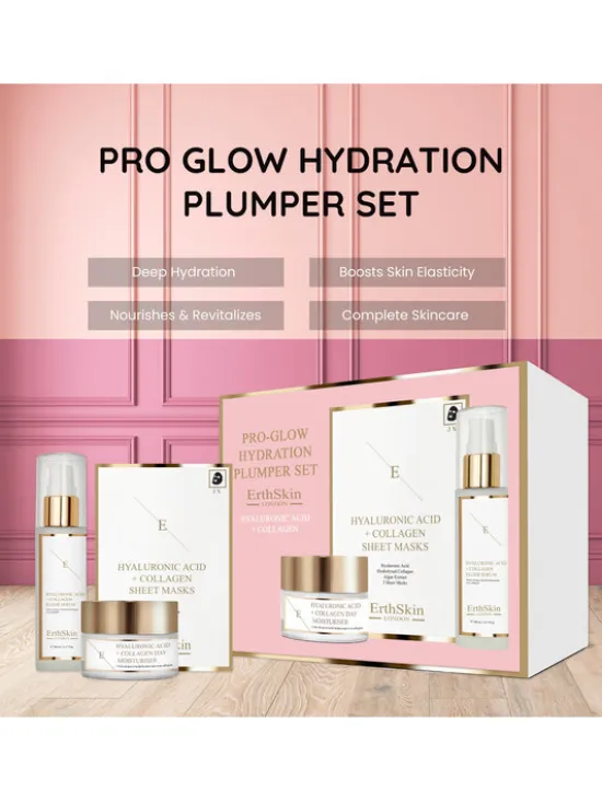 Erthskin London ZESTAW PRO GLOW HYDRATION PLUMPER Krem na dzień