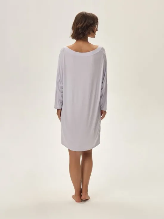 Esotiq Koszula nocna 42092 Szary Regular Fit