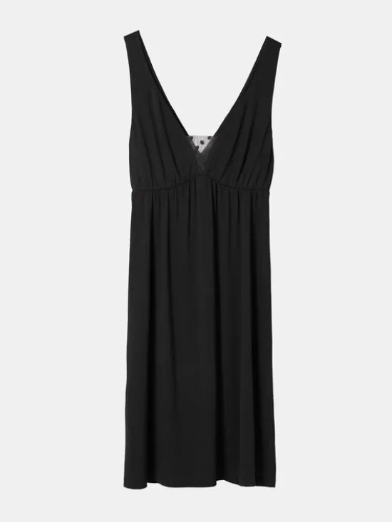 Esotiq Koszula nocna 41260-99X Czarny Regular Fit