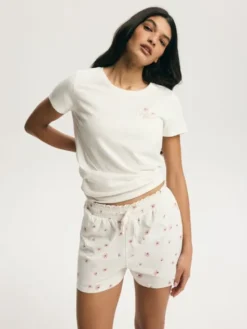 Esotiq Piżama 45217 Biały Regular Fit