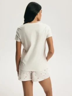 Esotiq Piżama 45217 Biały Regular Fit