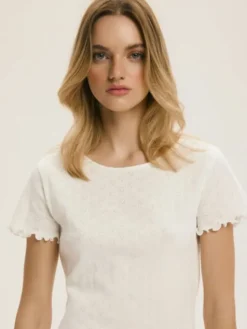 Esotiq Piżama 44672 Biały Regular Fit