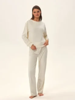 Esotiq Piżama 42095 Biały Regular Fit