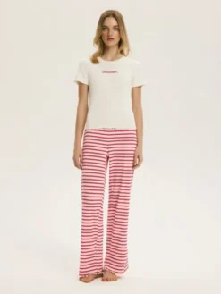 Esotiq Piżama 44637 Czerwony Regular Fit