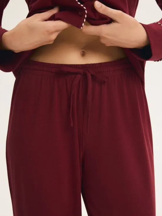 Esotiq Piżama 46070 Czerwony Regular Fit