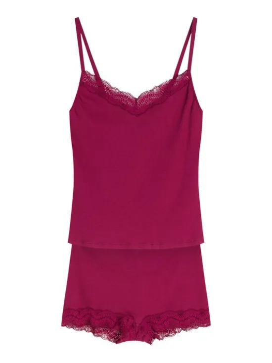 Esotiq Piżama 45873 Różowy Regular Fit