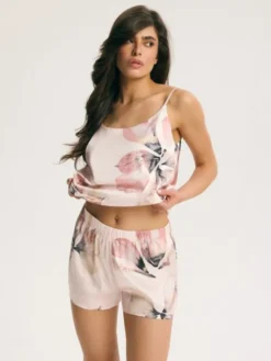 Esotiq Piżama 44924 Różowy Regular Fit