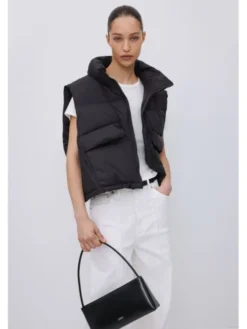 Estro Bezrękawnik ER00119639 Czarny Loose Fit