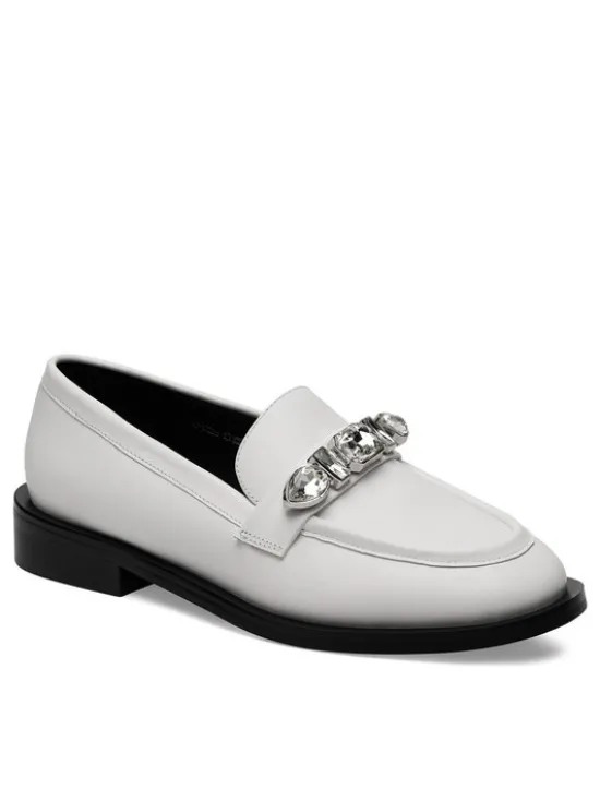 Eva Minge Loafersy WGA3289-1Z Biały