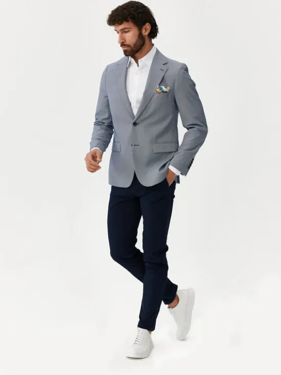 Evenemen Marynarka Cruz Granatowy Slim Fit