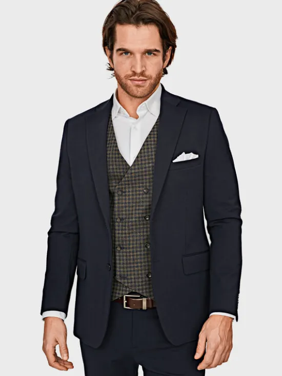 Evenemen Marynarka Paradiso Granatowy Slim Fit