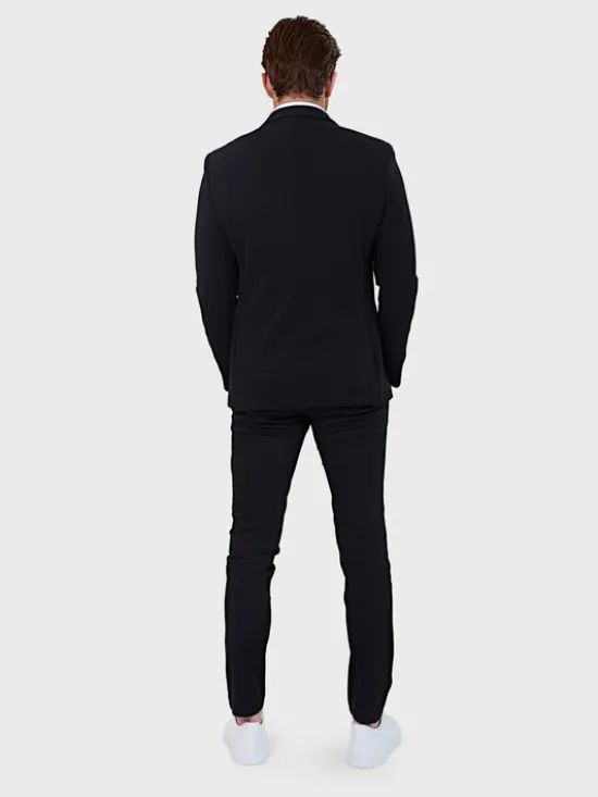 Evenemen Marynarka Tuscan Czarny Slim Fit