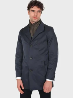 Evenemen Płaszcz przejściowy MARKIZ Granatowy Slim Fit