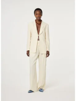 Fabienne Chapot Marynarka 6139-1487-102 Beżowy Slim Fit