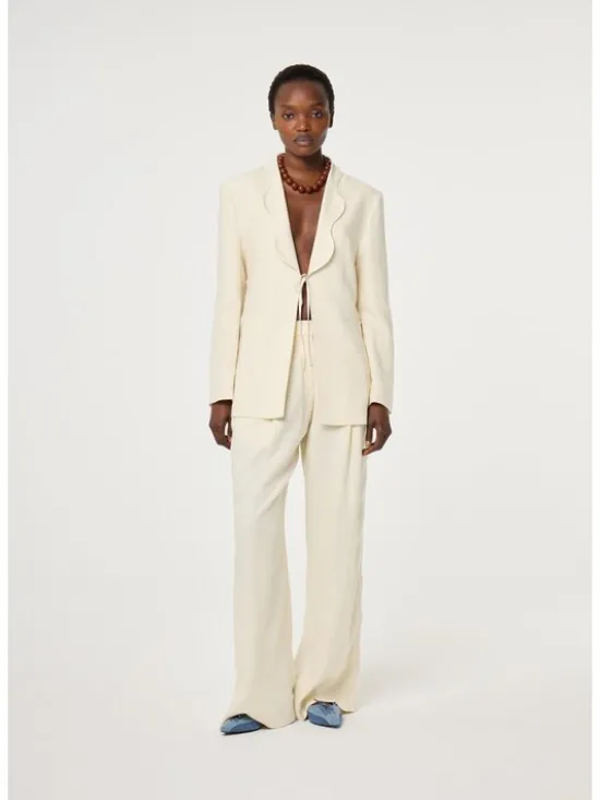 Fabienne Chapot Marynarka 6139-1487-102 Beżowy Slim Fit