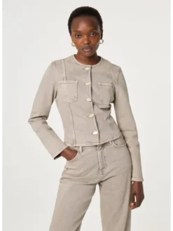 Fabienne Chapot Marynarka 6182-1256-98 Beżowy Slim Fit