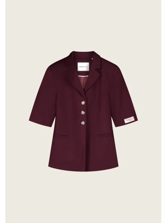 Fabienne Chapot Marynarka 6861-1853-102 Bordowy Regular Fit