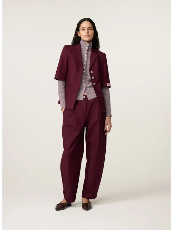 Fabienne Chapot Marynarka 6861-1853-102 Bordowy Regular Fit