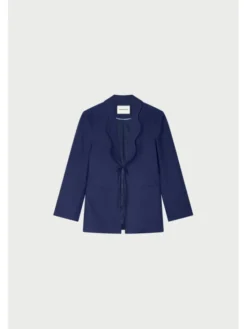 Fabienne Chapot Marynarka 6138-1770-103 Niebieski jasny Slim Fit