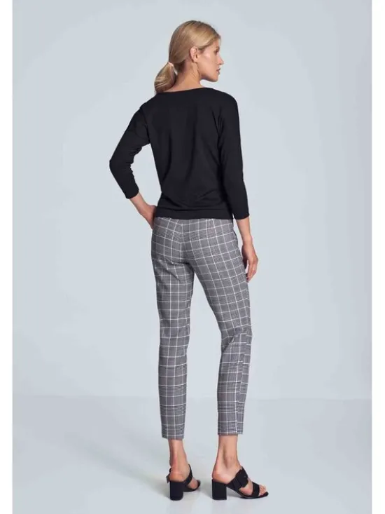 FIGL Bluzka M710 Czarny Regular Fit